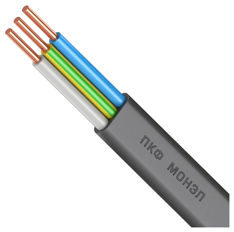 Кабель ВВГ-Пнг(А)-LS 3х4 ОК (N PE) 0.66кВ (уп.100м) Монэл 020002304