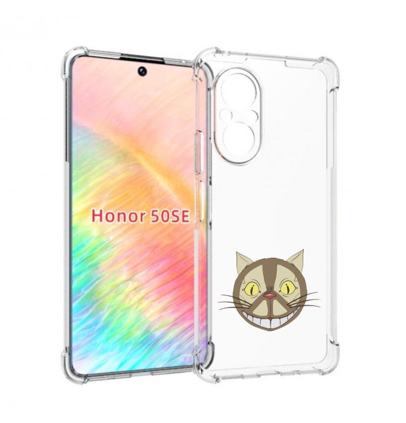 Чехол бампер MyPads Чеширский кот для Honor 50 SE противоударный