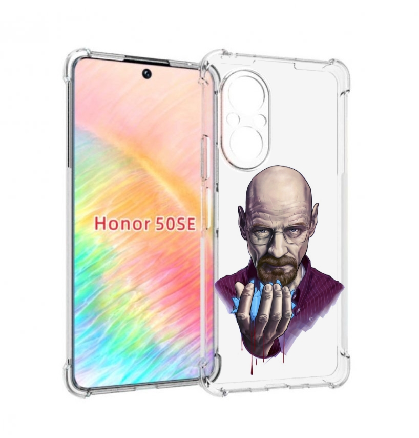 

Чехол бампер MyPads Хайзенберг для Honor 50 SE противоударный, Прозрачный, Tocco