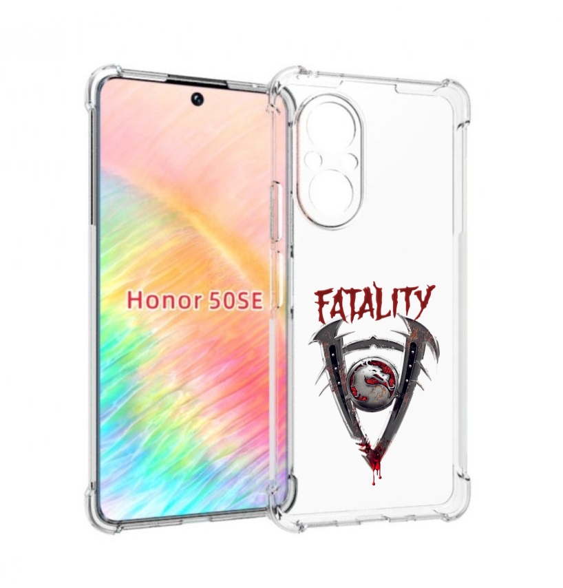 Чехол бампер MyPads Фаталити мужской для Honor 50 SE противоударный