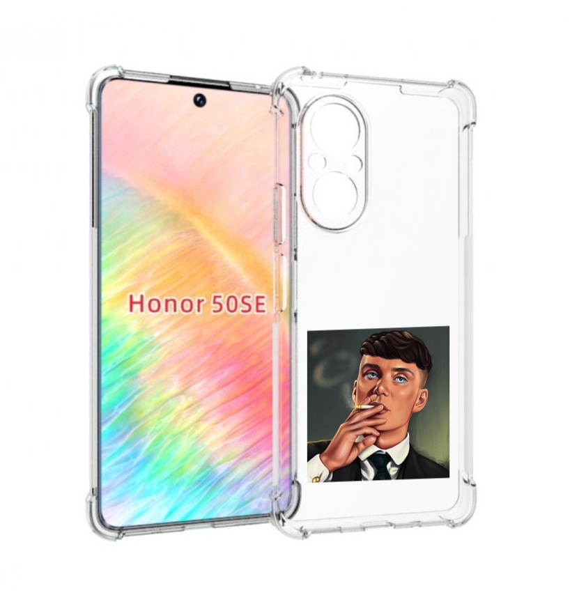 

Чехол бампер MyPads Томас-Шелби для Honor 50 SE противоударный, Прозрачный, Tocco