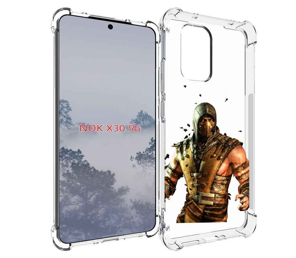 

Чехол MyPads Mortal Kombat scorpion для Nokia X30 5G, Tocco