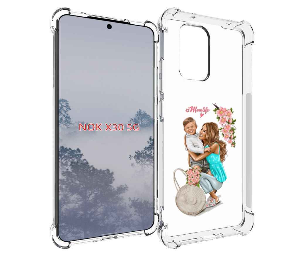 

Чехол MyPads Momlife для Nokia X30 5G, Tocco