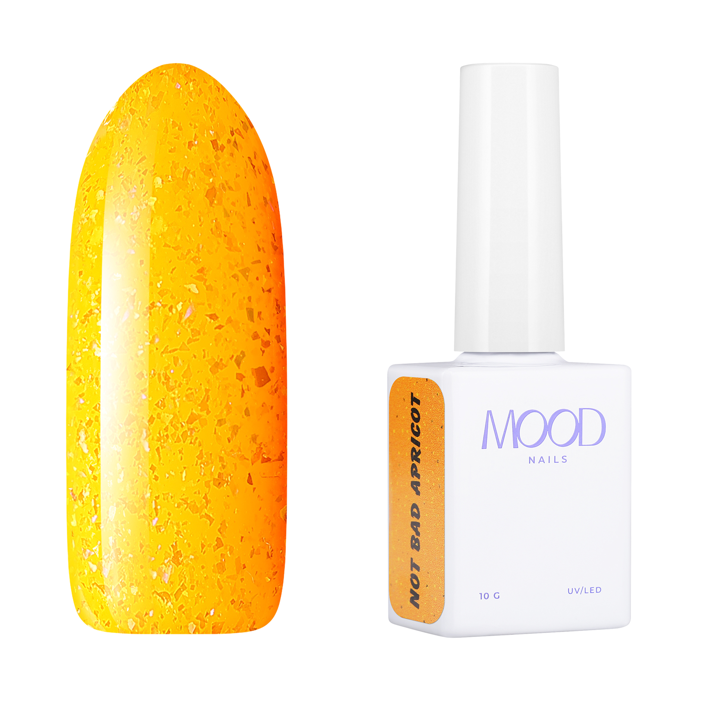 Гель-лак MOODNAIL Gel-polish Not Bad Apricot, 10 г