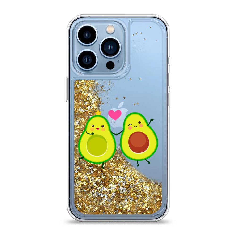 

Жидкий чехол с блестками "Авокадо любят" на Apple iPhone 13 Pro, 14390-1