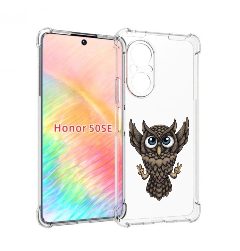 

Чехол бампер MyPads Сова для Honor 50 SE противоударный, Прозрачный, Tocco