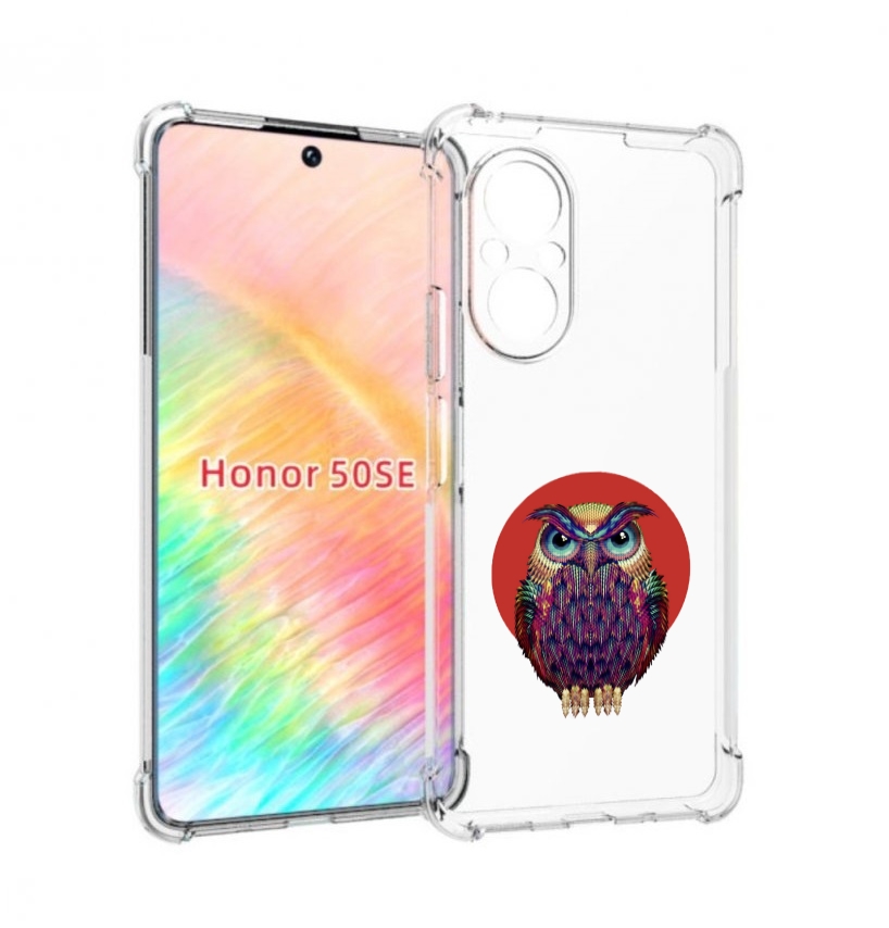

Чехол бампер MyPads Сова 3 для Honor 50 SE противоударный, Прозрачный, Tocco