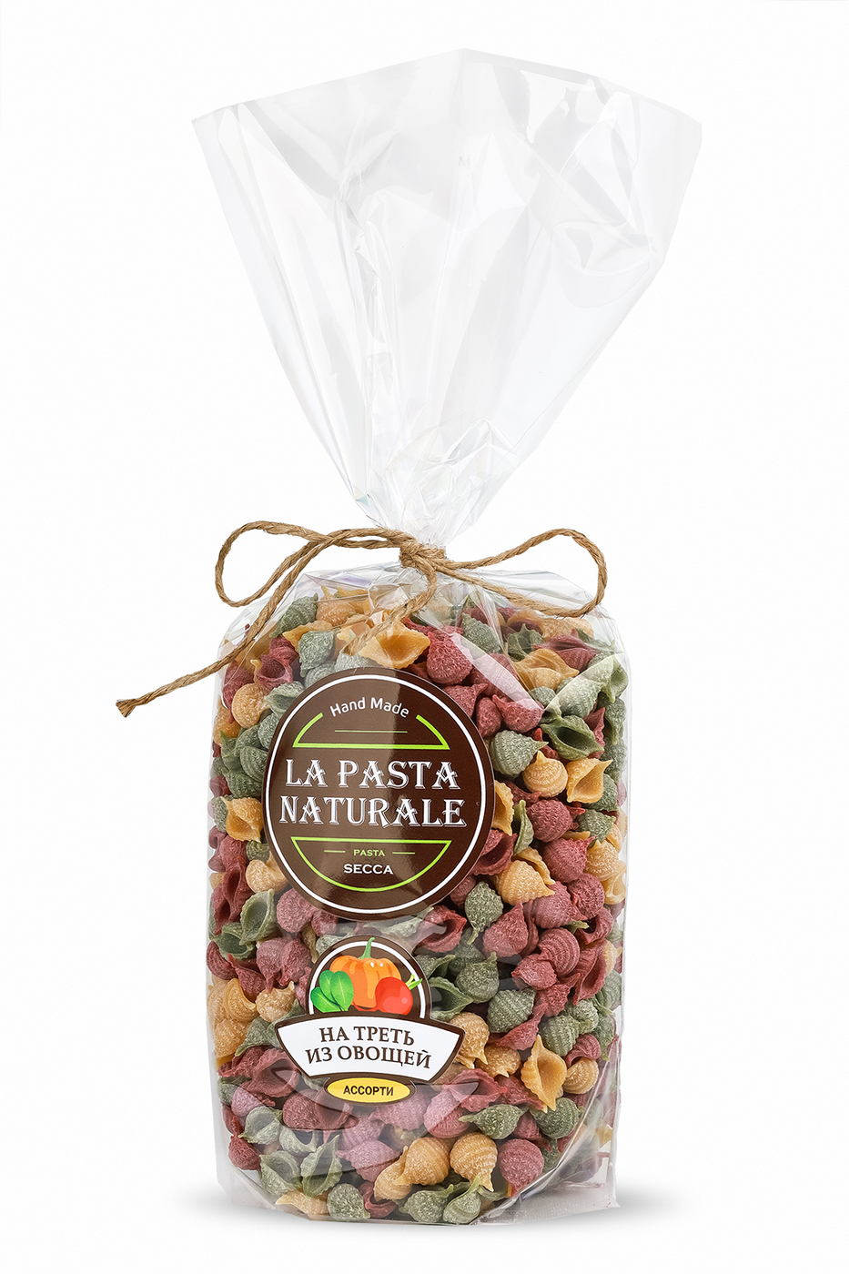 

Макаронные изделия La Pasta Naturale Конкилье ассорти 450 г