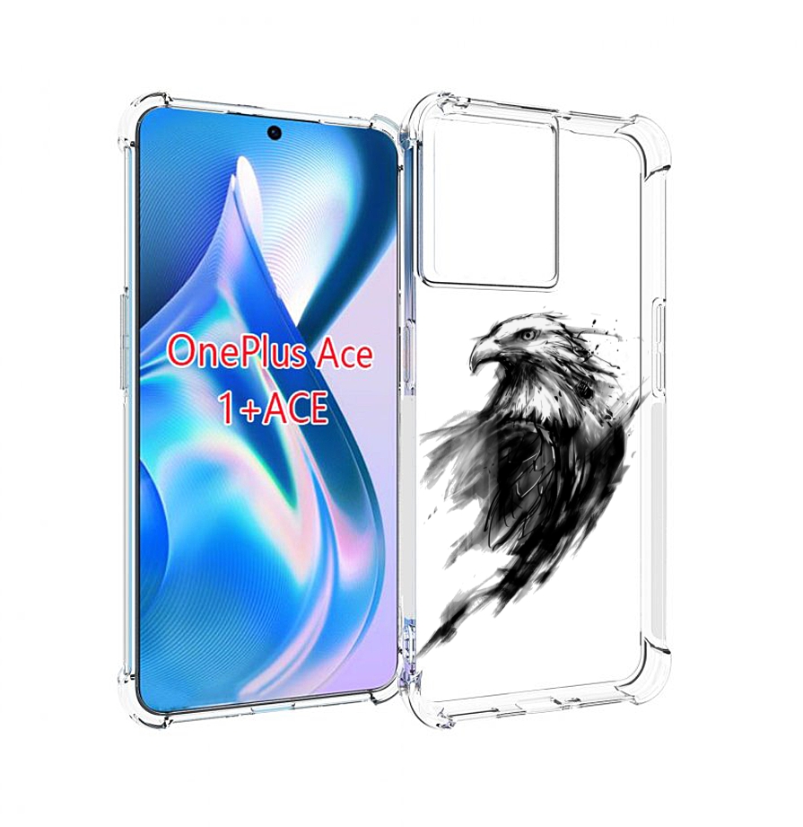 

Чехол MyPads чб птица для OnePlus Ace, Прозрачный, Tocco