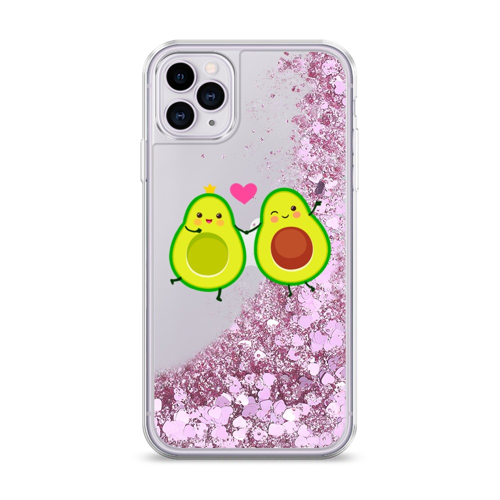 

Жидкий чехол с блестками "Авокадо любят" на Apple iPhone 11 Pro Max, 12294-1