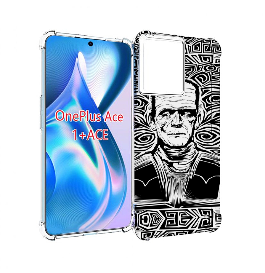 

Чехол MyPads франкенштейн черно белый для OnePlus Ace, Прозрачный, Tocco