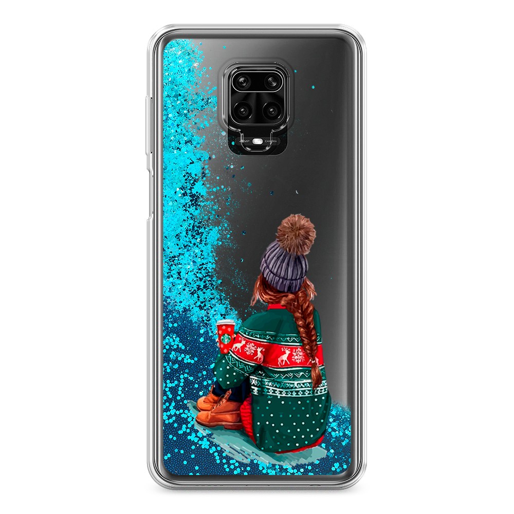 

Жидкий чехол с блестками "Winter dreams" на Xiaomi Redmi Note 9S, 37993-1