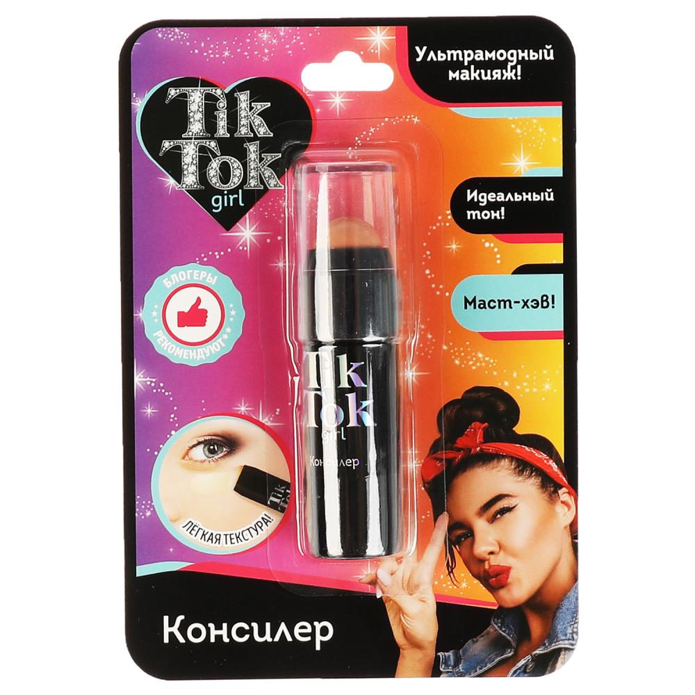 Консилер-карандаш для лица TIK TOK GIRL бежевый, 6,5 г lavelle collection кремовый стик для макияжа лица highlighter золотистый бежевый