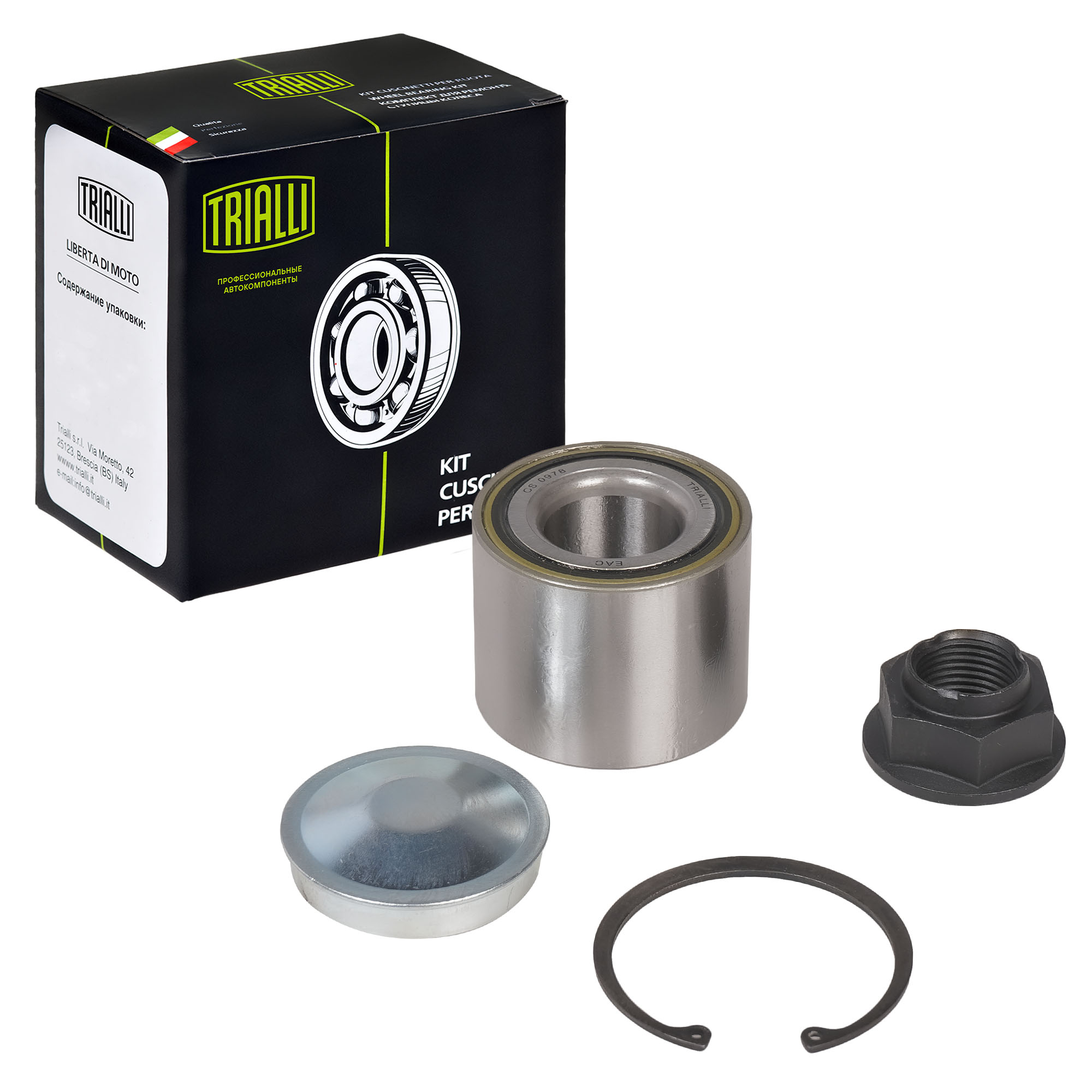 

TRIALLI CS0978 Подшипник ступицы Lada Largus 12-; Renault Duster 4x2 12-; Nissan Almera (G