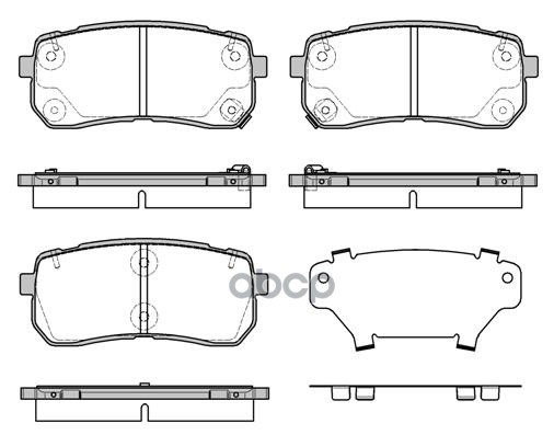 

Колодки Дисковые Задние Kia Sorento 13> Remsa 128812 1288.12, 128812