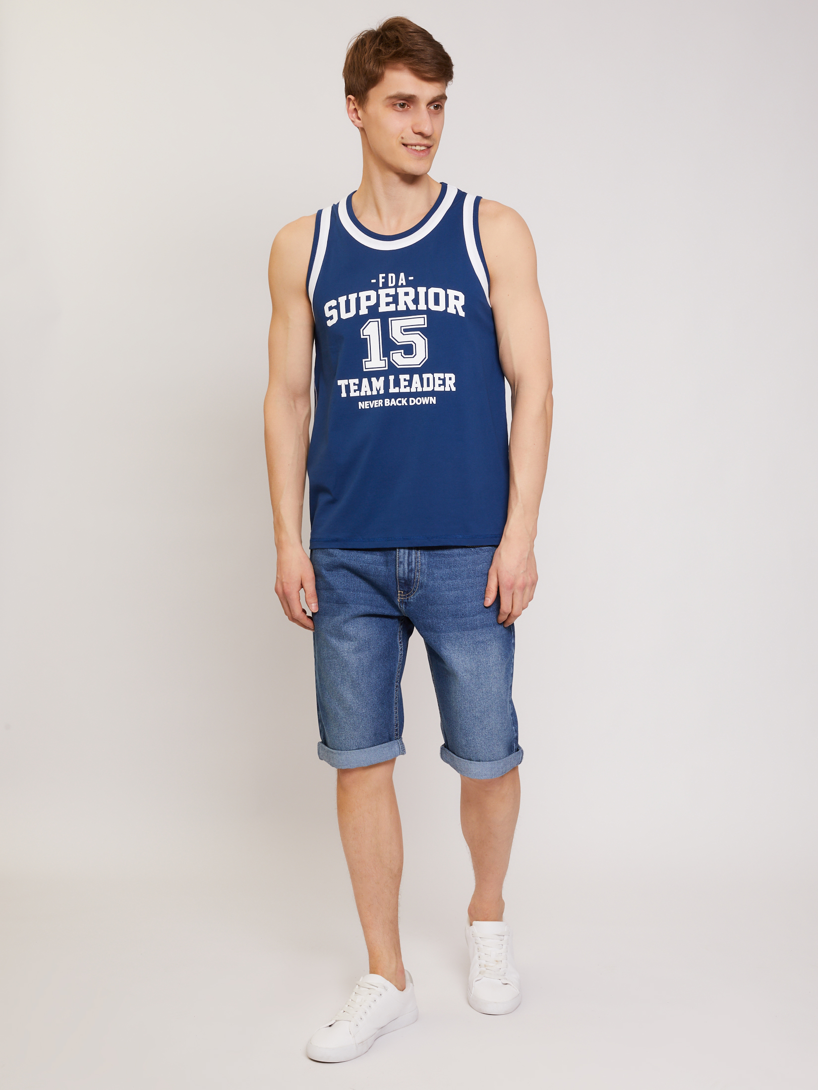 

Майка мужская z21125331U0135000 Zolla синяя 3XL, z21125331U0135000