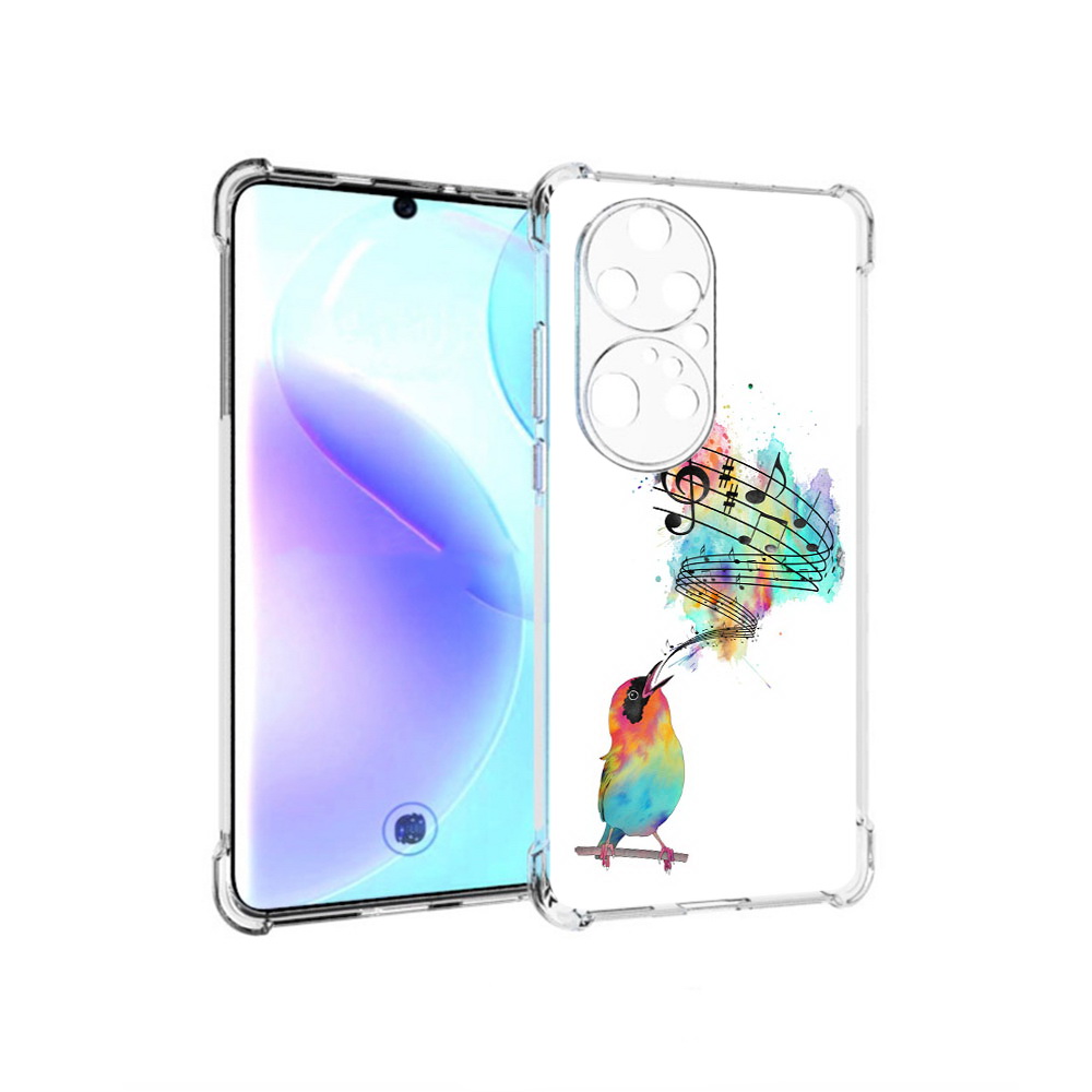 

Чехол MyPads Tocco для Huawei P50 Pro певчая птичка, Прозрачный, Tocco