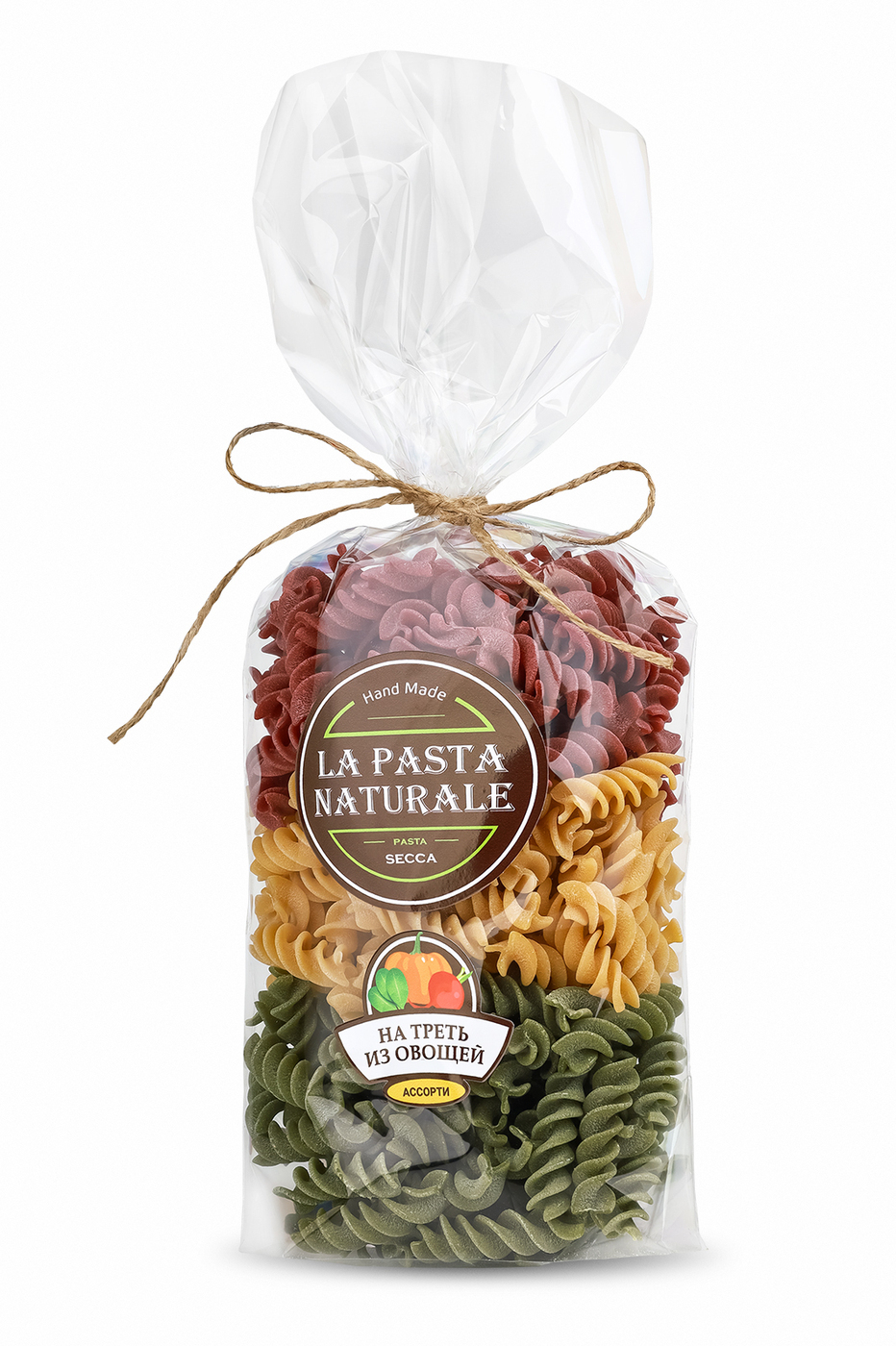 

Макаронные изделия La Pasta Naturale Фузилли ассорти 300 г