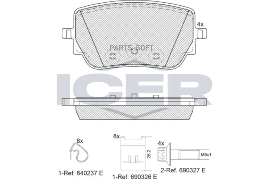 

Колодки дисковые задние MB W177/X118/W247 182352