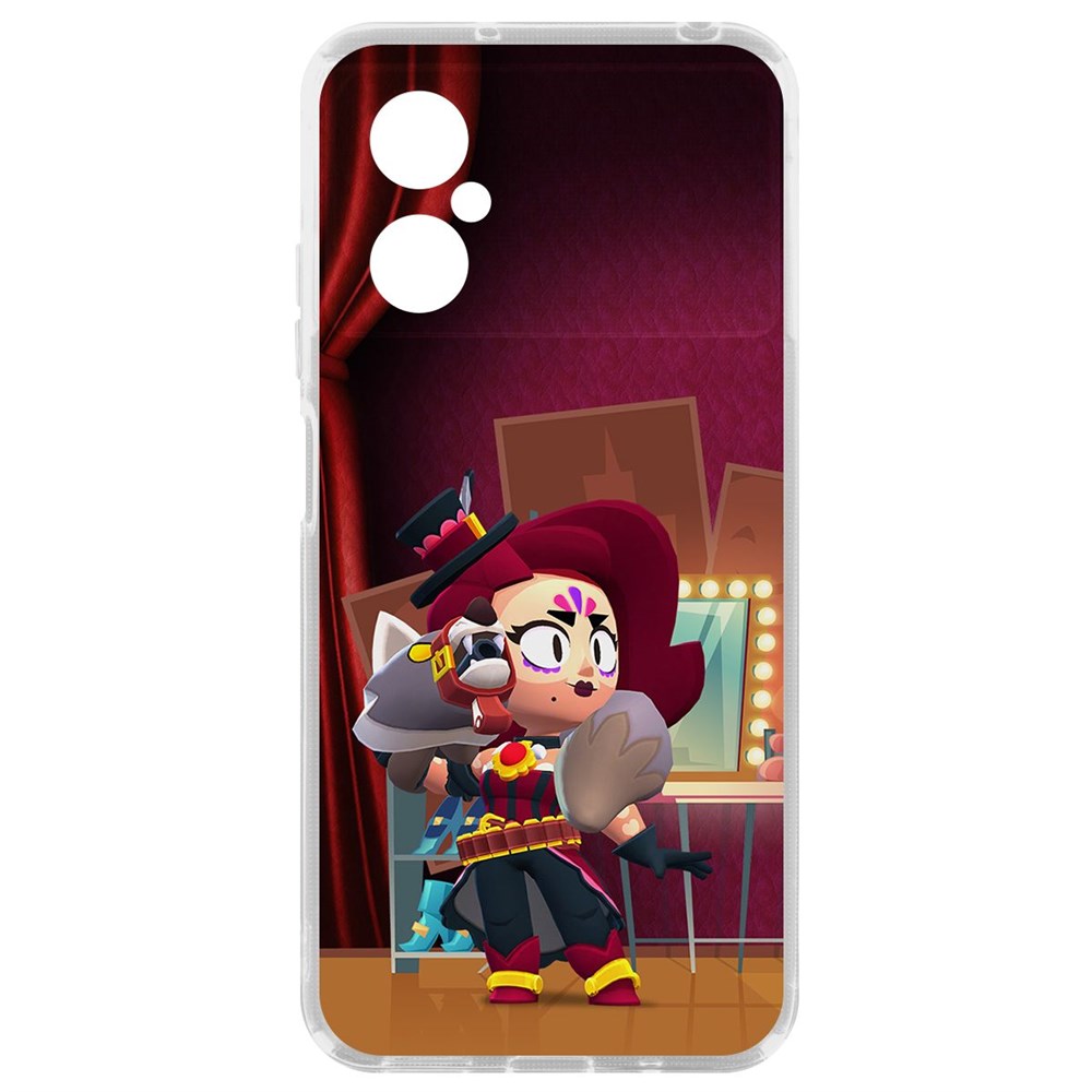 

Чехол Brawl Stars-Лихая Лола для Poco M4 5G, Прозрачный