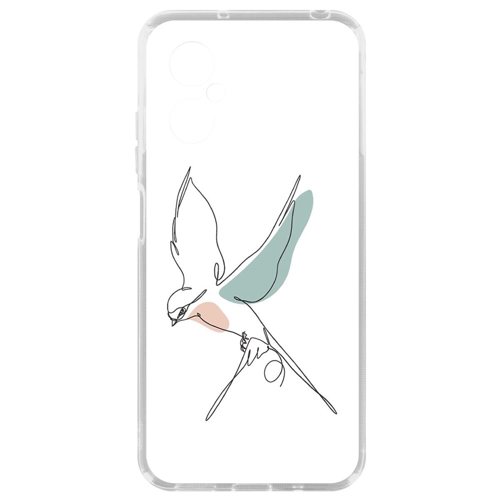 

Чехол-накладка Кейс Полет для Xiaomi Poco M4 5G, Прозрачный