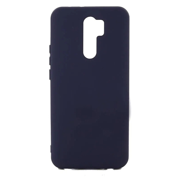 фото Силиконовый чехол для xiaomi redmi 9 soft case темно синий zibelino