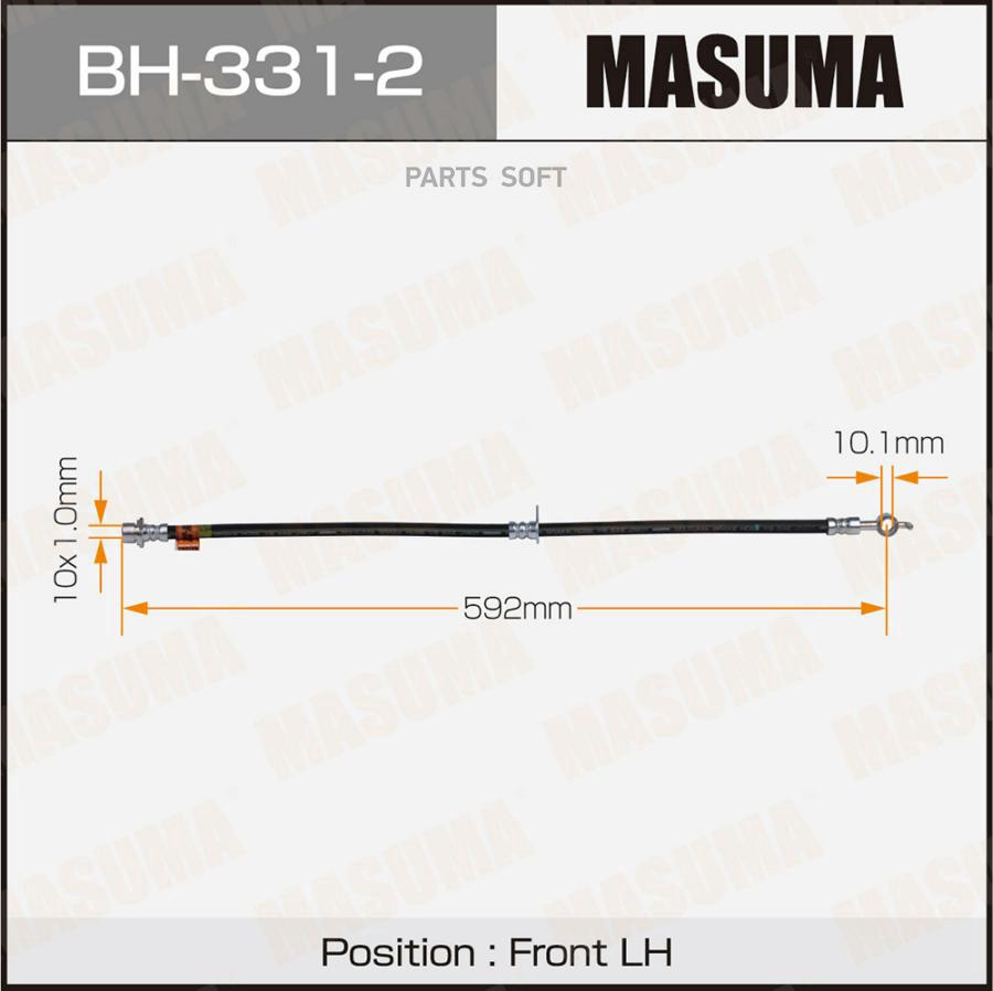 

Шланг тормозной MASUMA BH3312