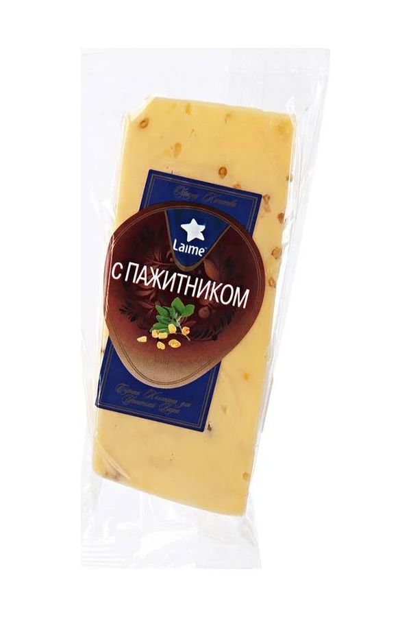 

Сыр полутвердый Laime с пажитником 50%