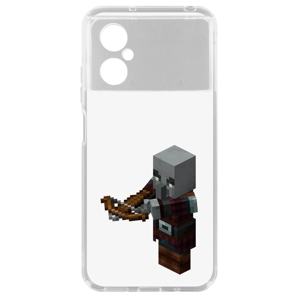

Чехол Minecraft-Разбойник для Poco M4 5G, Прозрачный
