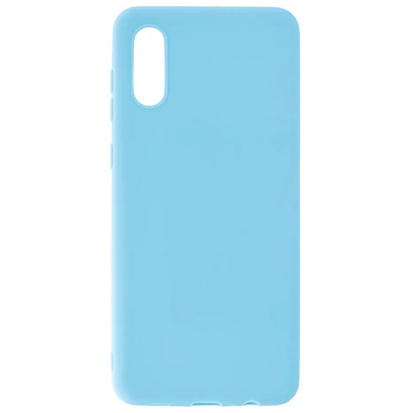 

Силиконовый чехол для Samsung Galaxy A02 Soft Matte Голубой