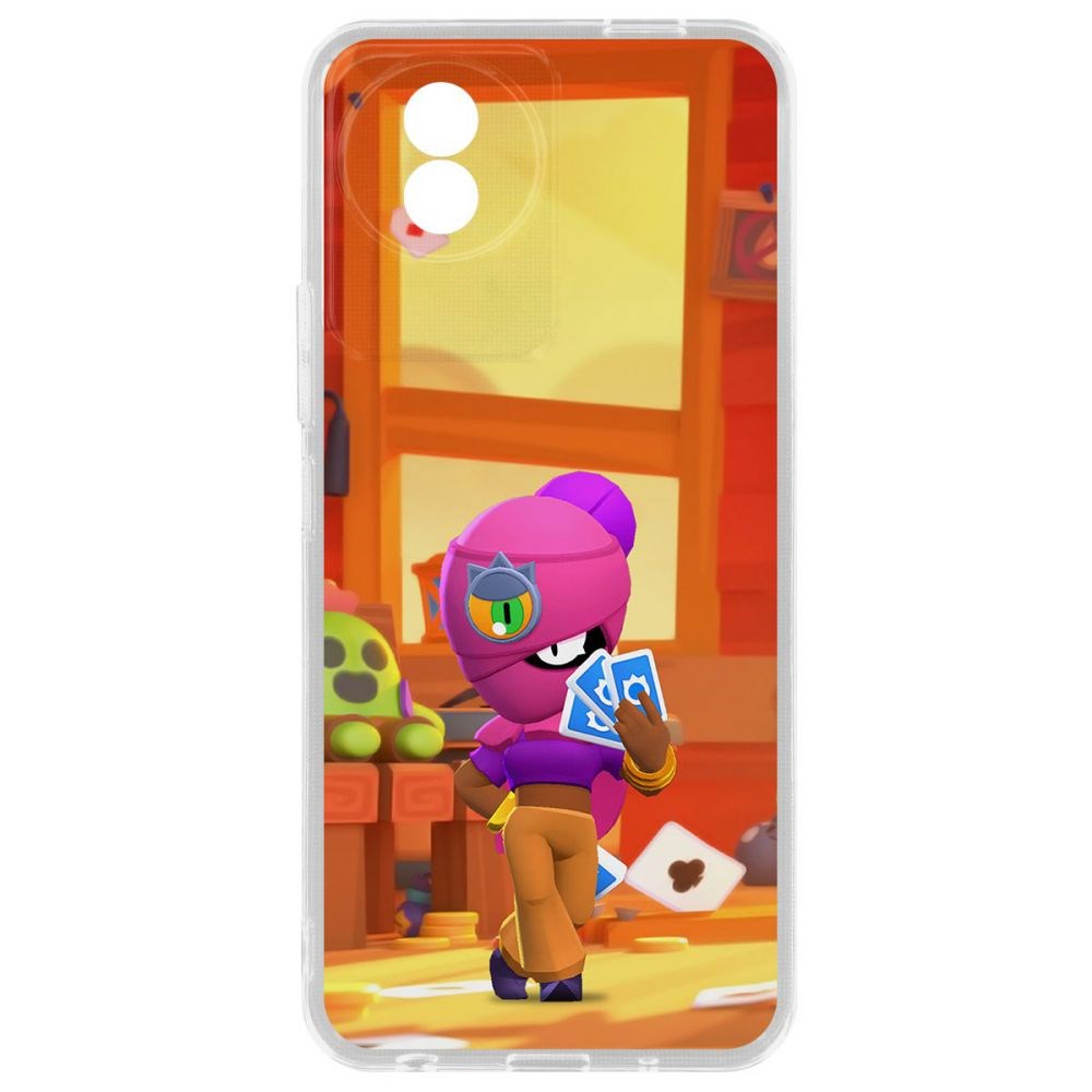 

Чехол Brawl Stars-Тара для Vivo Y02, Прозрачный