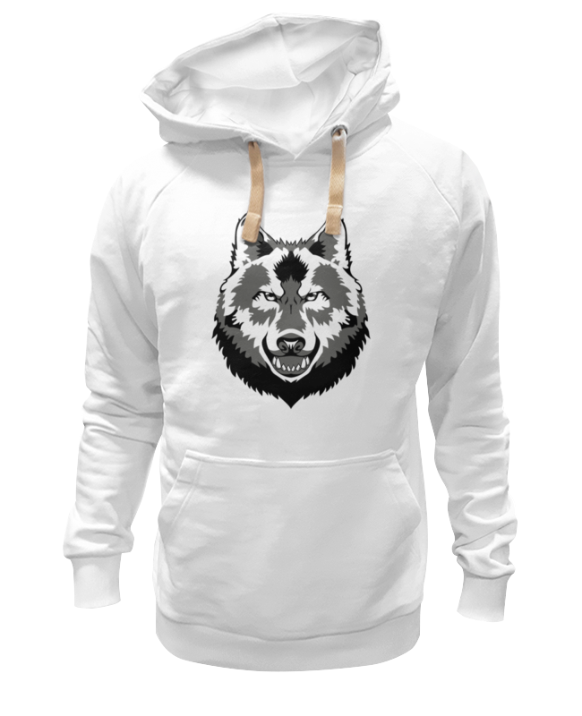 

Худи унисекс Printio Grey wolf белое 2XL, Белый, Grey wolf