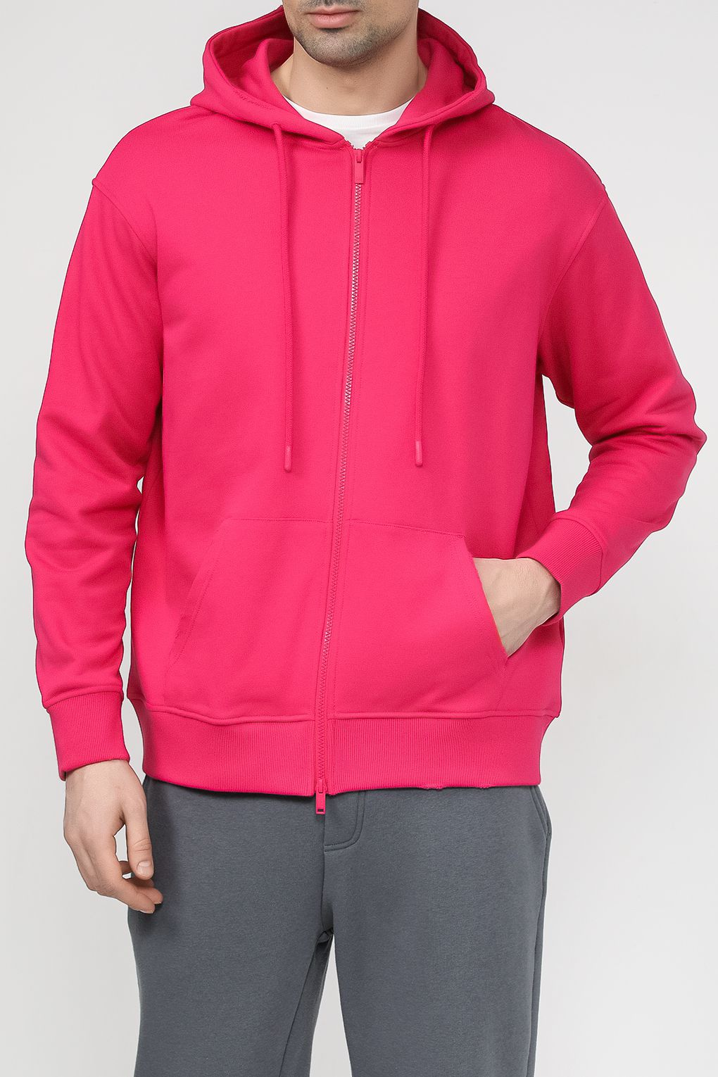

Толстовка мужская MARCO DI RADI MDR240111352-022 розовая 2XL, Розовый, MDR240111352-022