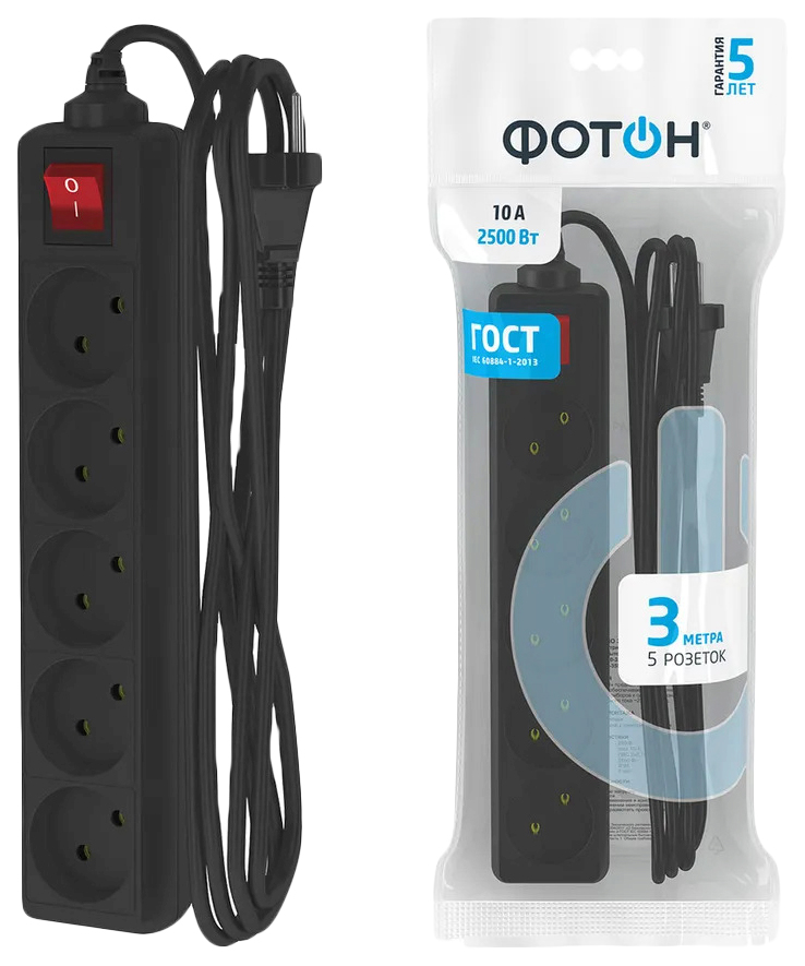 фото Удлинитель фотон 22727