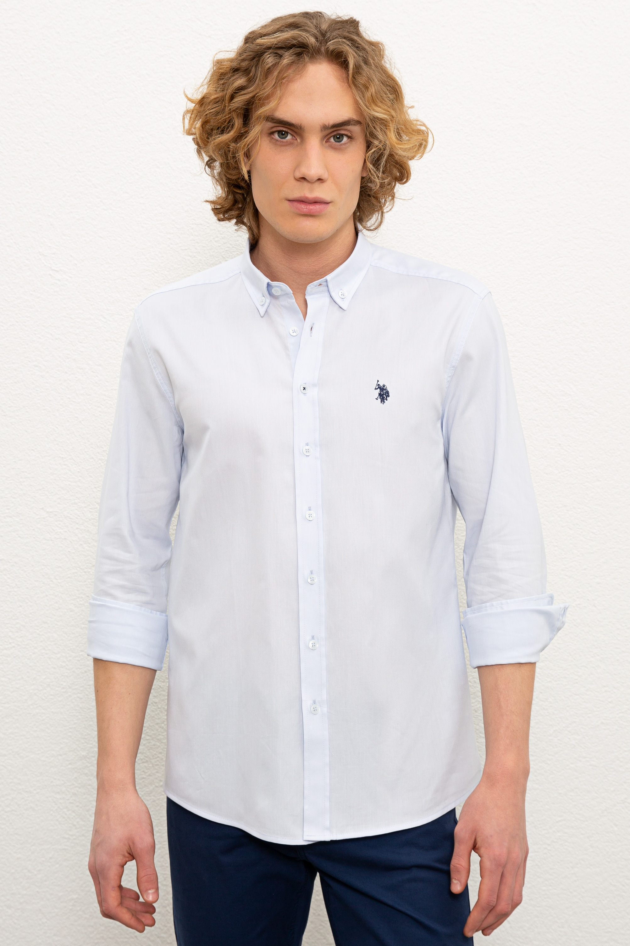 

Рубашка мужская U.S. POLO Assn. G081SZ0040CEDRO20K голубая XS, G081SZ0040CEDRO20K