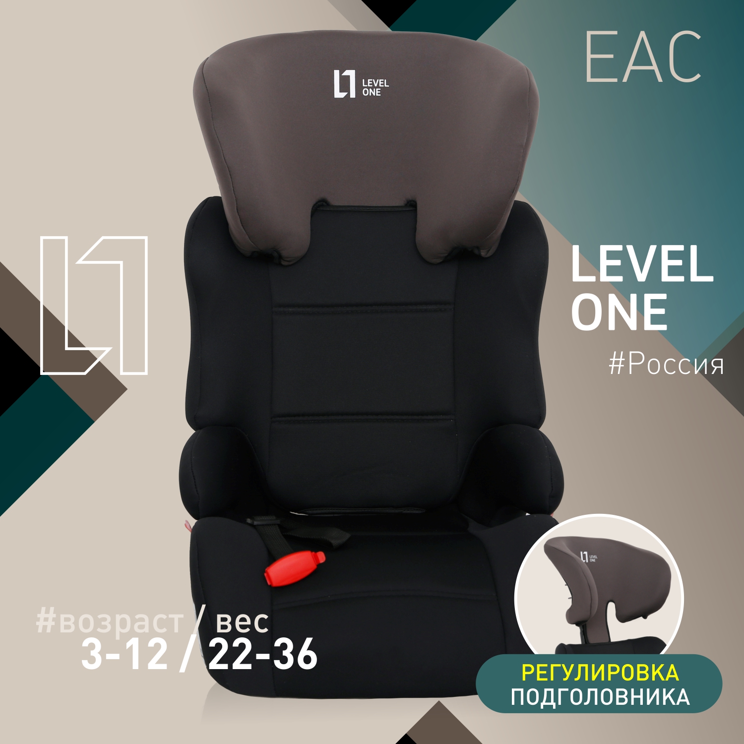 

Автокресло Еду-Еду KS 517 II III 15-36 кг цвет black, Черный, KS 517