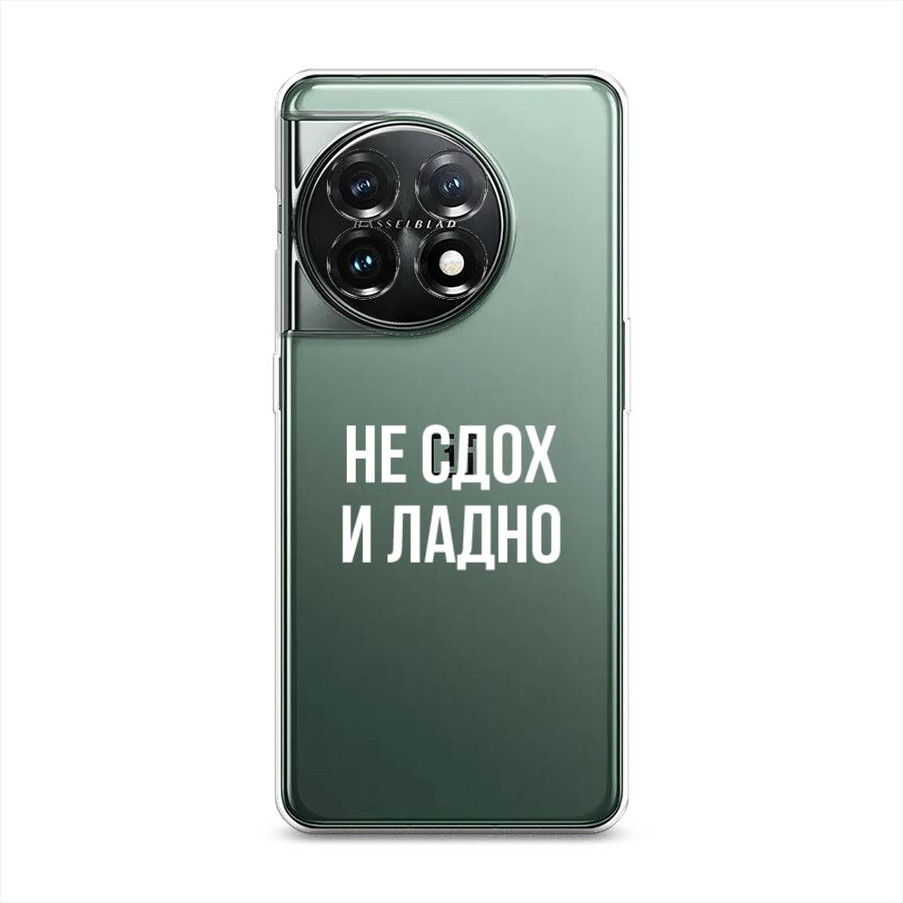 

Чехол Awog на OnePlus 11 "Не сдох и ладно", Бежевый;белый;прозрачный, 153650-6