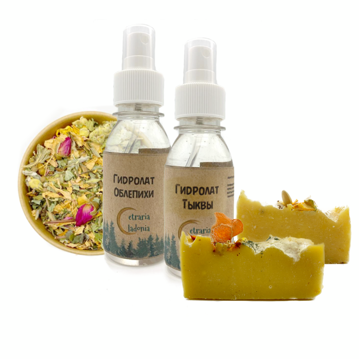 

Набор косметики Cetraria&Cladonia, Облепиха+Тыква