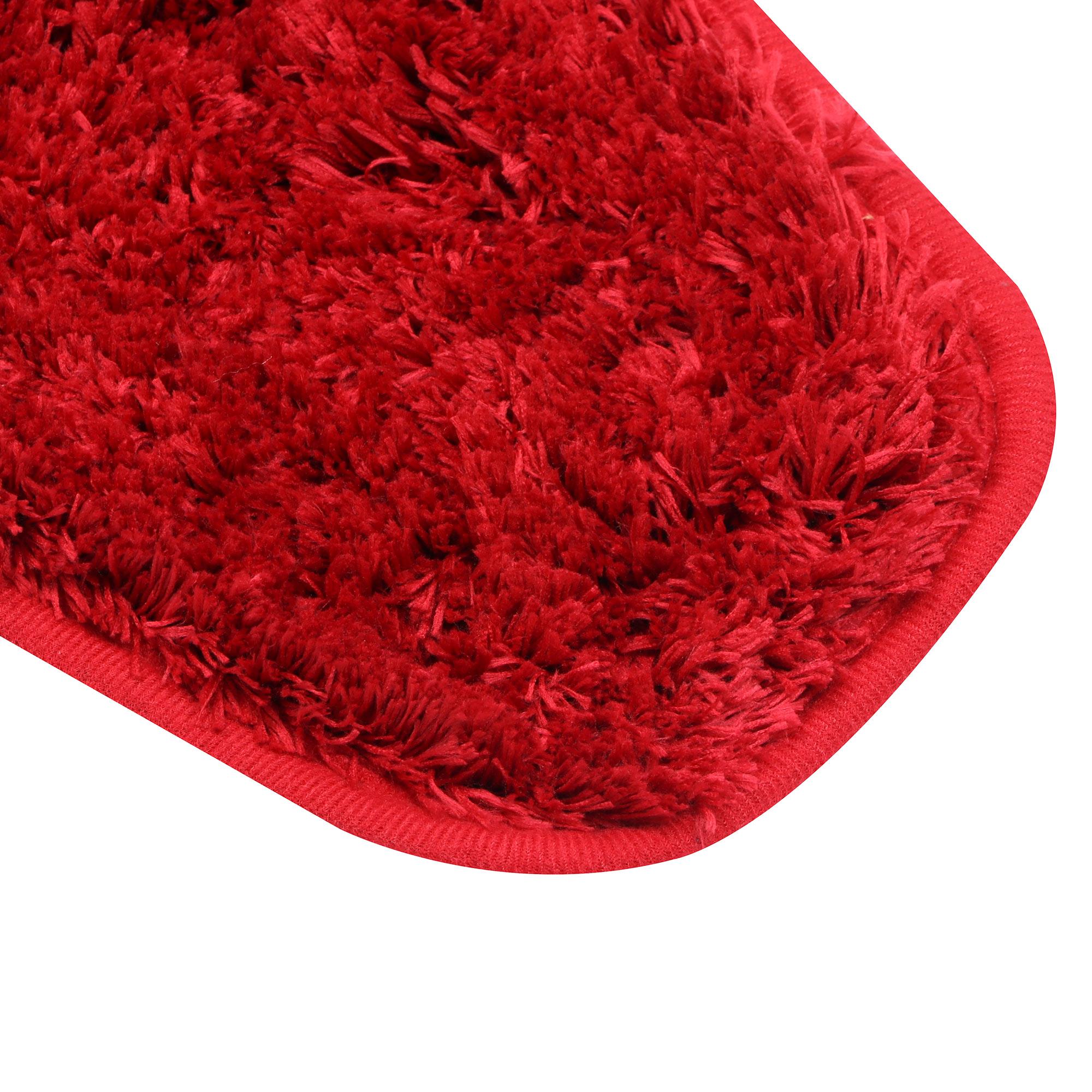 Коврик для туалета Red Coral 50x50 см красный