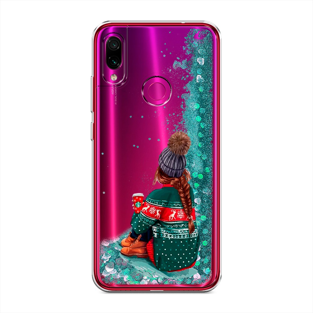 

Жидкий чехол с блестками "Winter dreams" на Xiaomi Redmi Note 7, 34795-1