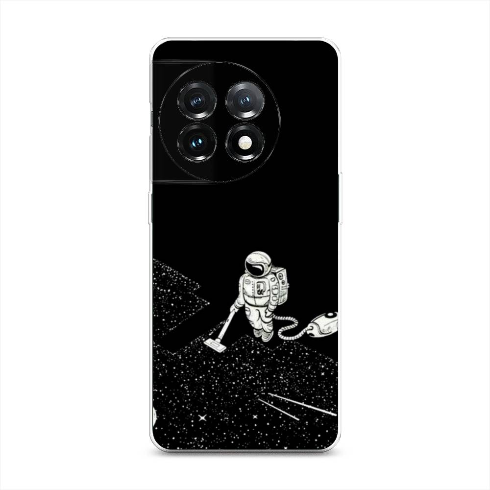 

Чехол Awog на OnePlus 11 "Космонавт с пылесосом", Белый, 153650-4
