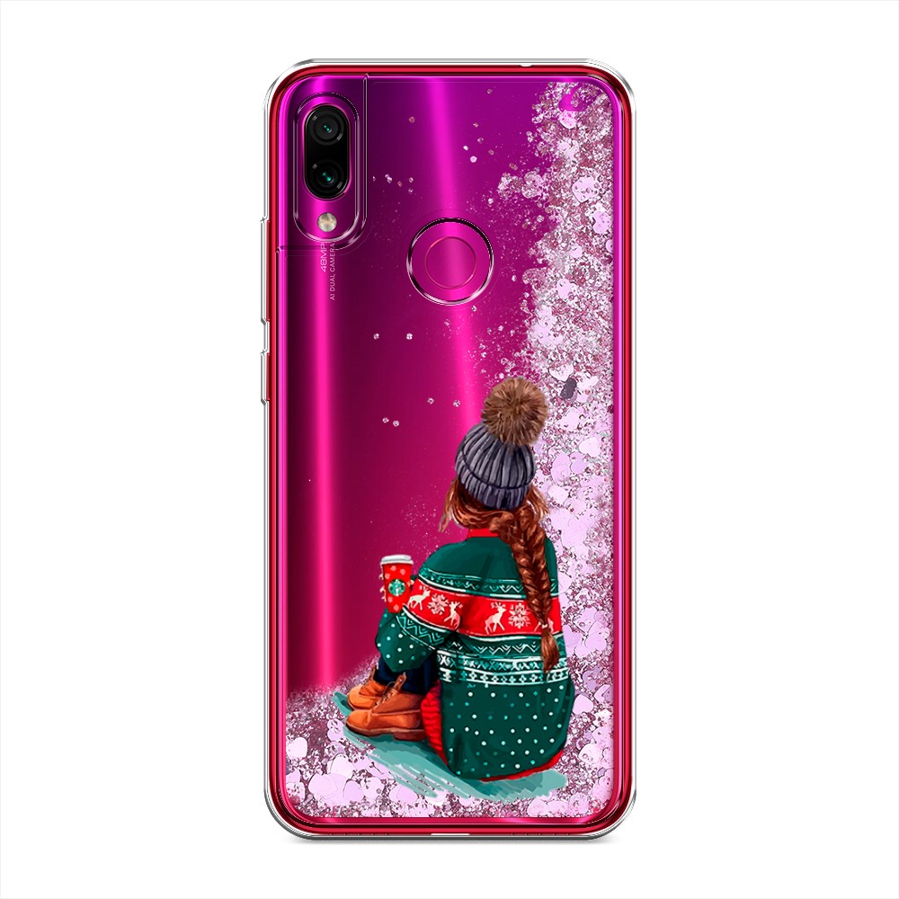 

Жидкий чехол с блестками "Winter dreams" на Xiaomi Redmi Note 7