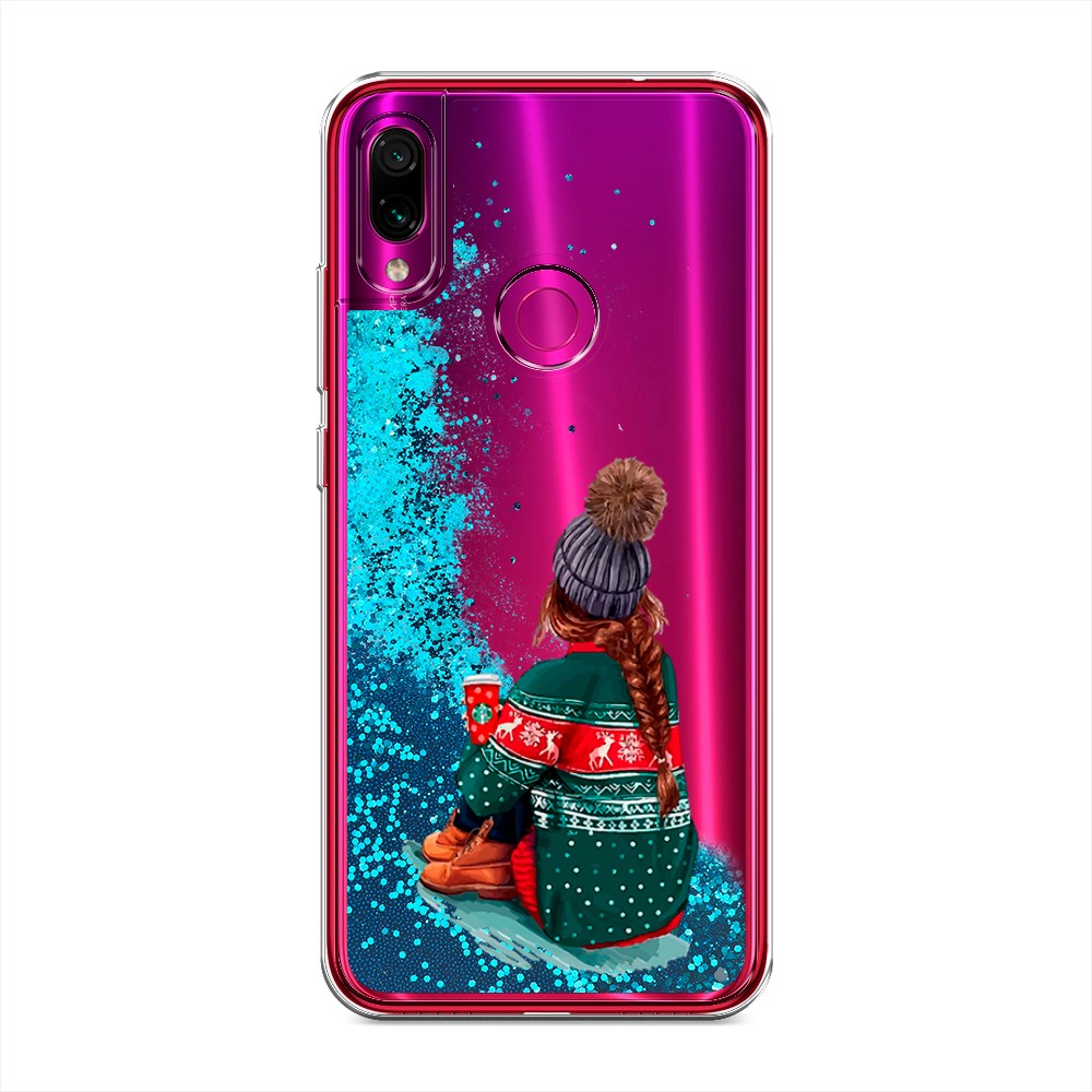 

Жидкий чехол с блестками "Winter dreams" на Xiaomi Redmi Note 7