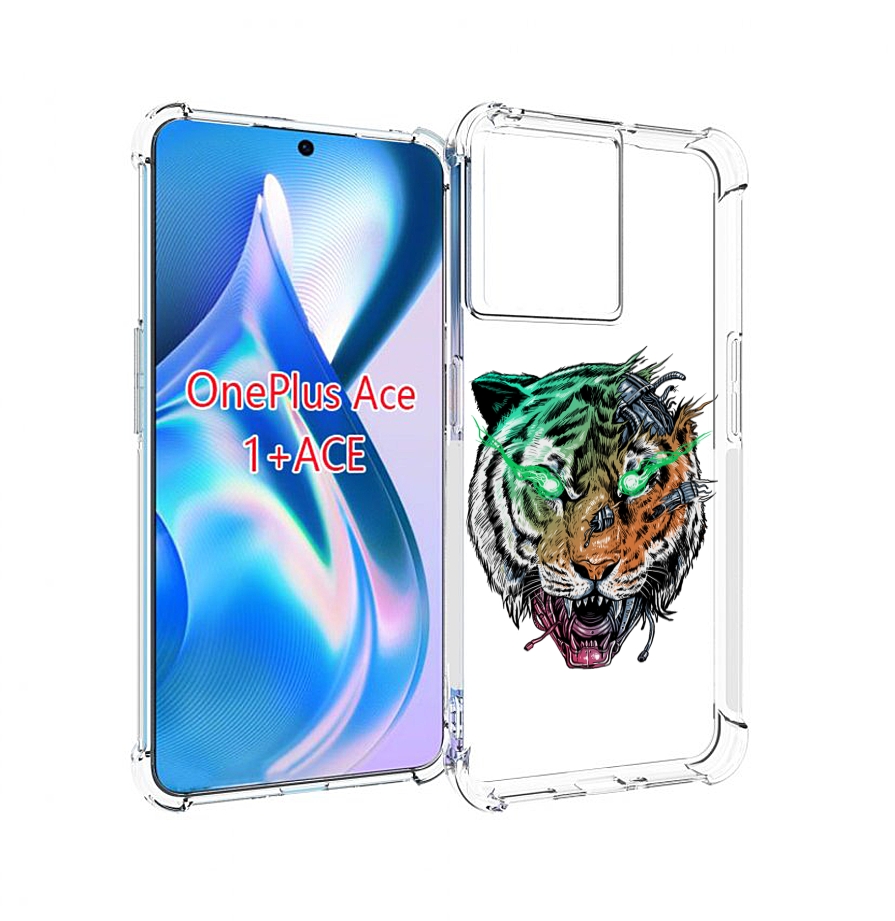 

Чехол MyPads робо-тигр для OnePlus Ace, Прозрачный, Tocco