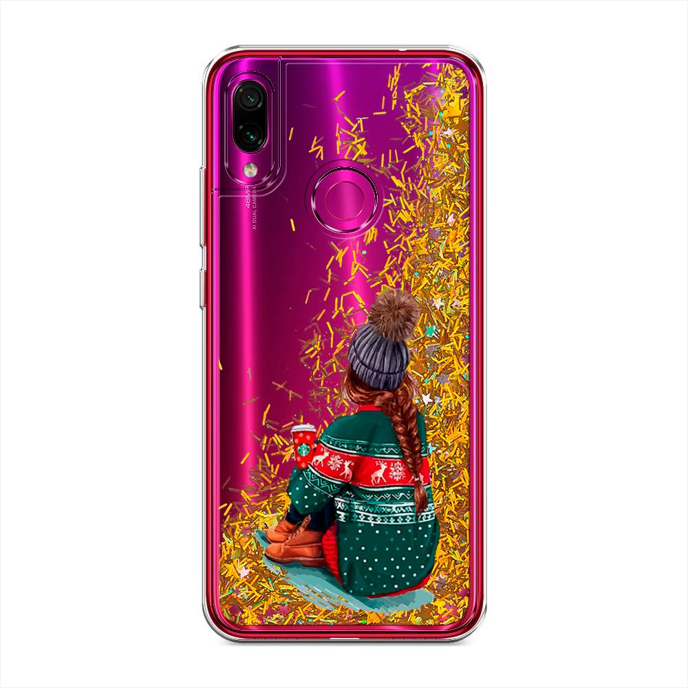 

Жидкий чехол с блестками "Winter dreams" на Xiaomi Redmi Note 7, 34790-1