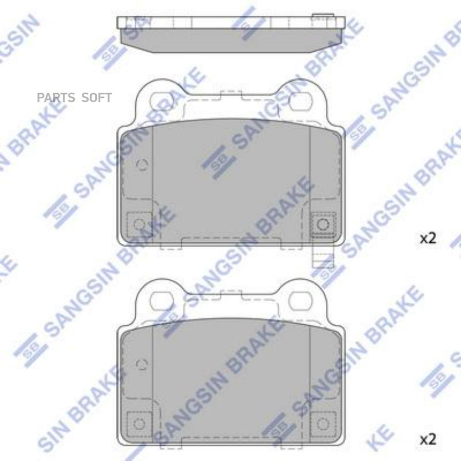 

Тормозные колодки Sangsin brake SP1939