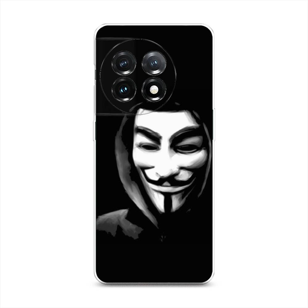 

Чехол Awog на OnePlus 11 "Анонимус", Черный;серый;белый, 153650-5