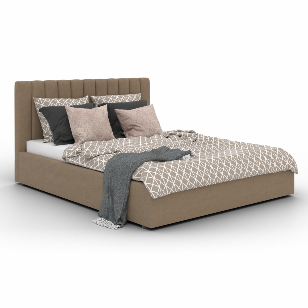 

Кровать Матрасбург Camellia Brown + матрас Magnus 140*200 см, Коричневый, Camellia