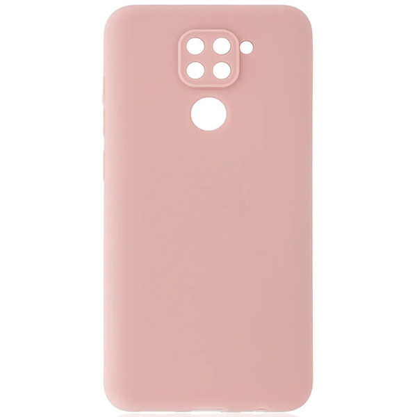 

Силиконовый чехол для Xiaomi Redmi Note 9 Soft Matte с защитой камеры Пыльно розовый