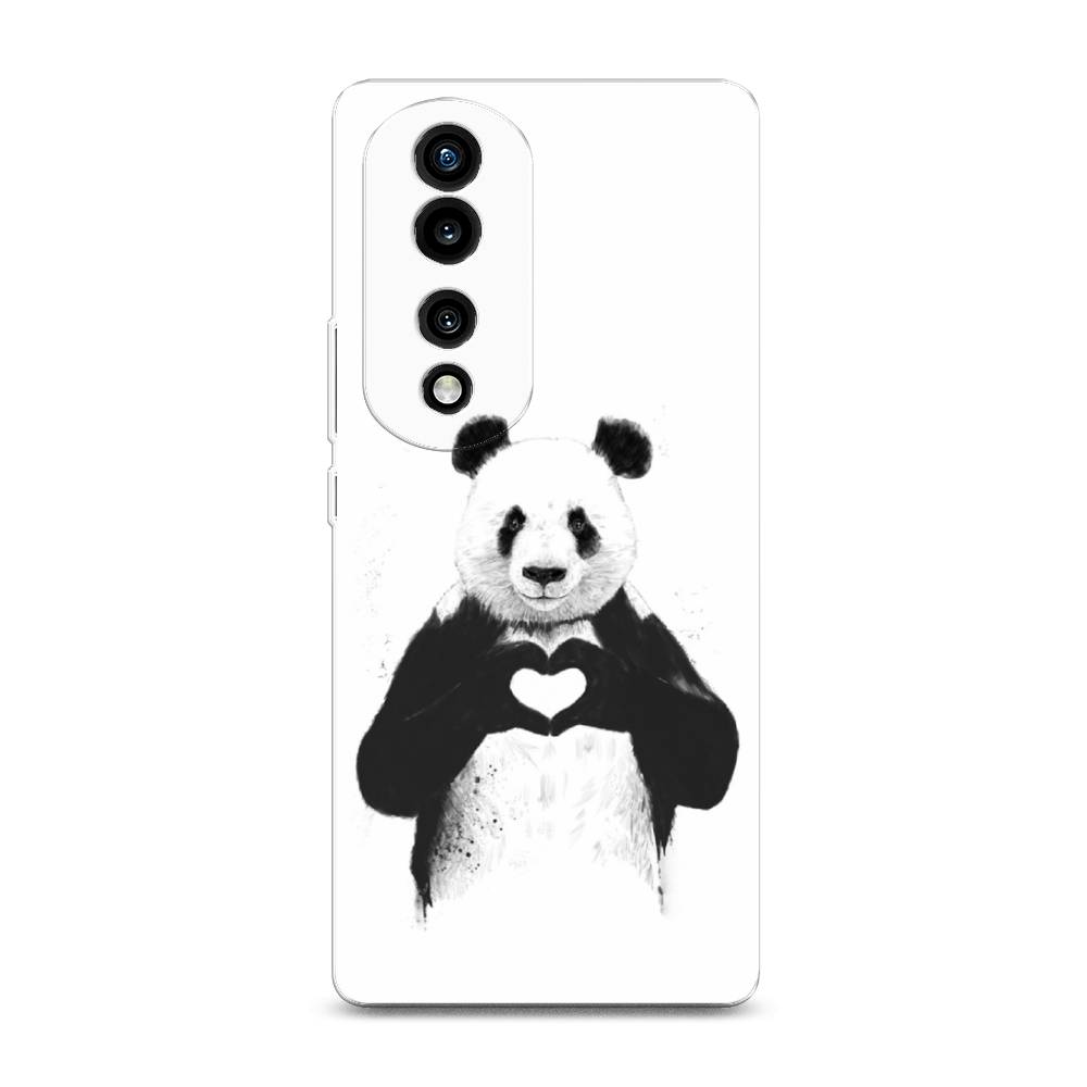 

Силиконовый чехол "Панда love" на Honor 70 Pro, 6108350-10